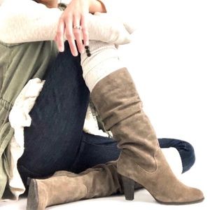 BCBG Paris Charlita Suede Slouch Boots